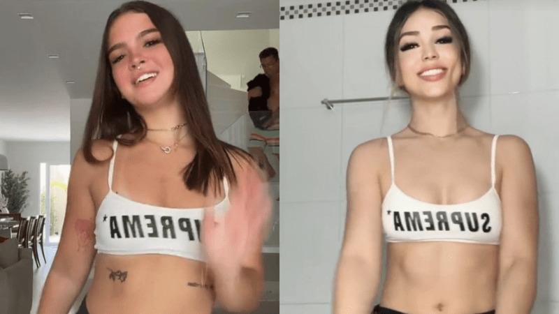 Mel Maia aponta look igual de Melody em trend e cantora responde: ‘Abaixa a bola’